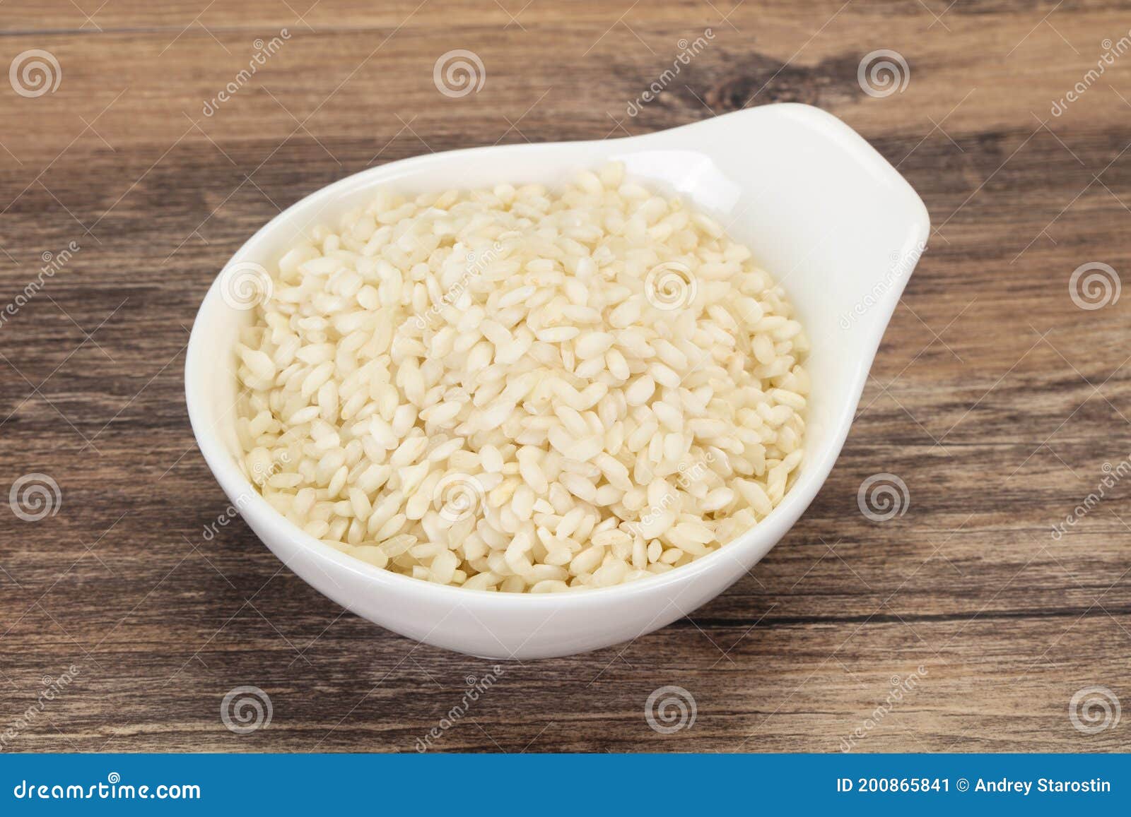 Arroz Arborio Para Risotto Italiano Imagen de archivo Imagen de