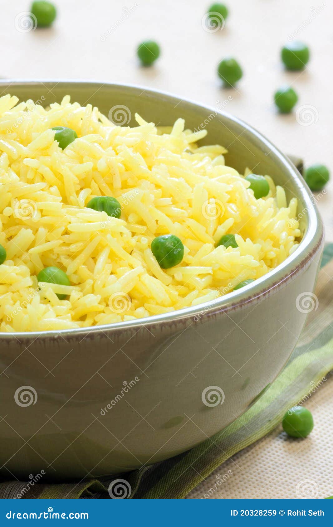 Arroz Vegetal Estilo Indiano, Basmati Imagem de Stock Imagem de