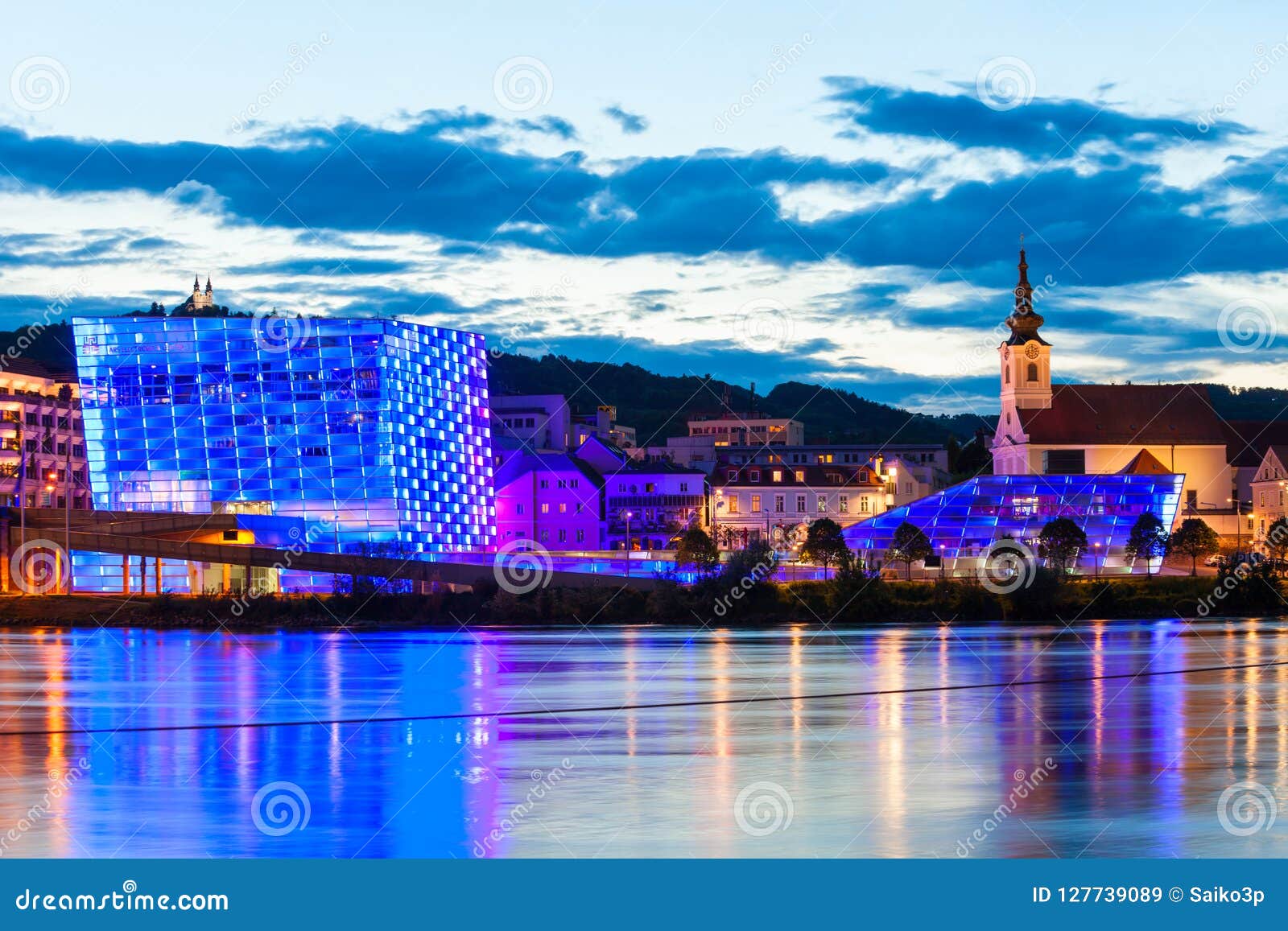Ars Electronica Center, Linz Editorial Stock Image - Image building,