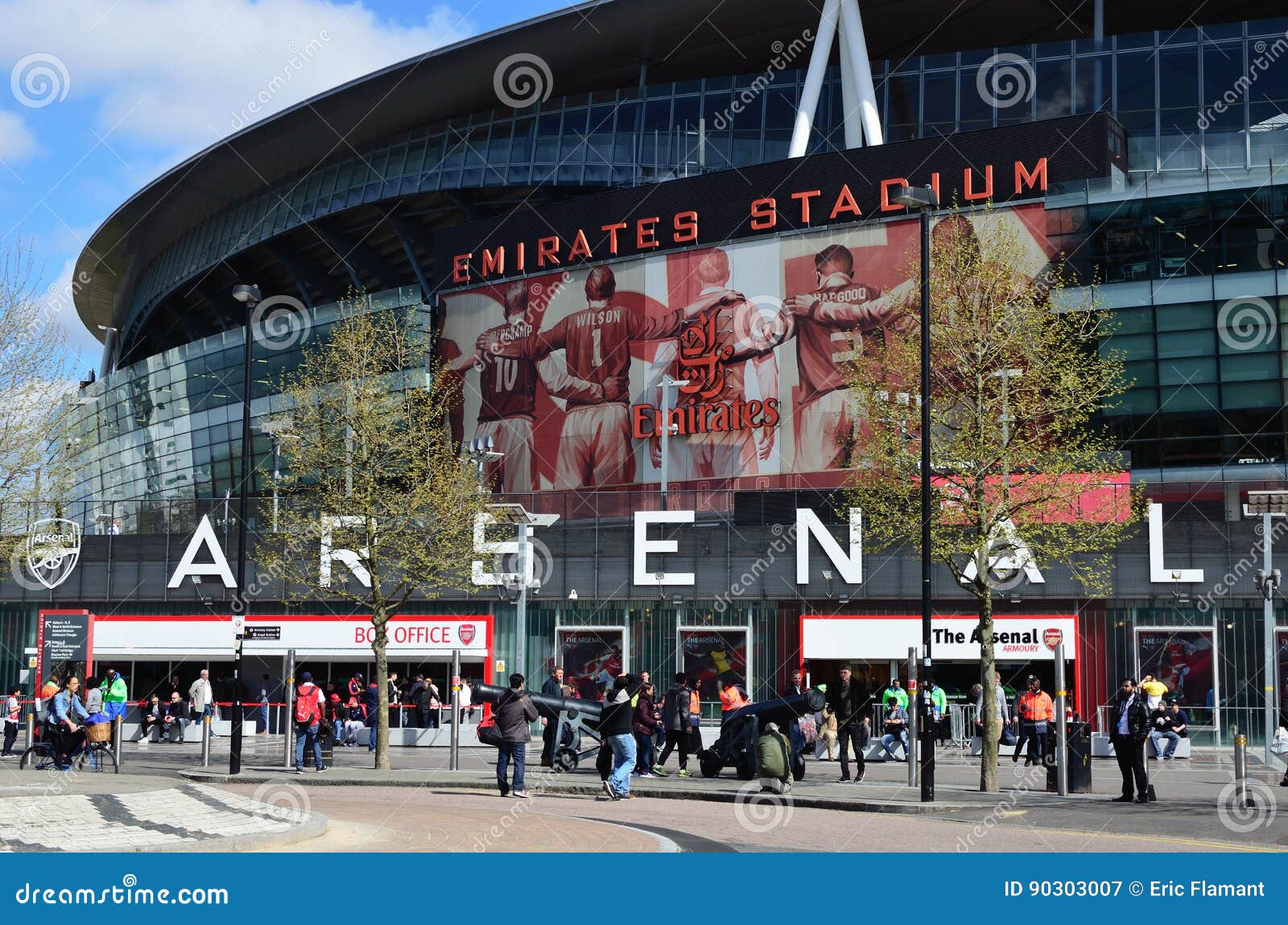 Arsenal Emirates Stadium Redaktionelles Stockfotografie Bild Von Eingang 90303007