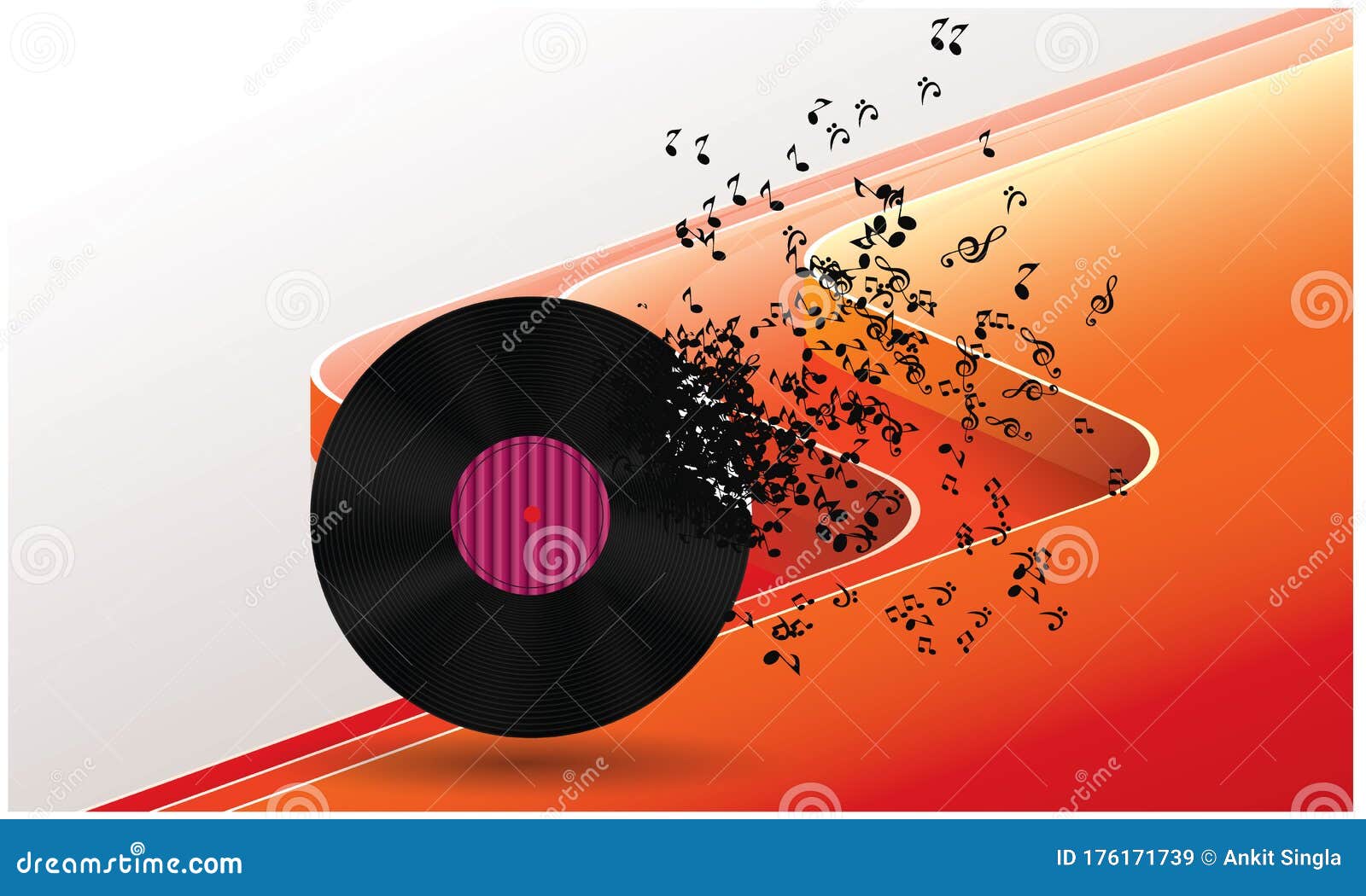 Music Components are on Abstract Background Stock Vector Illustration of components, digital