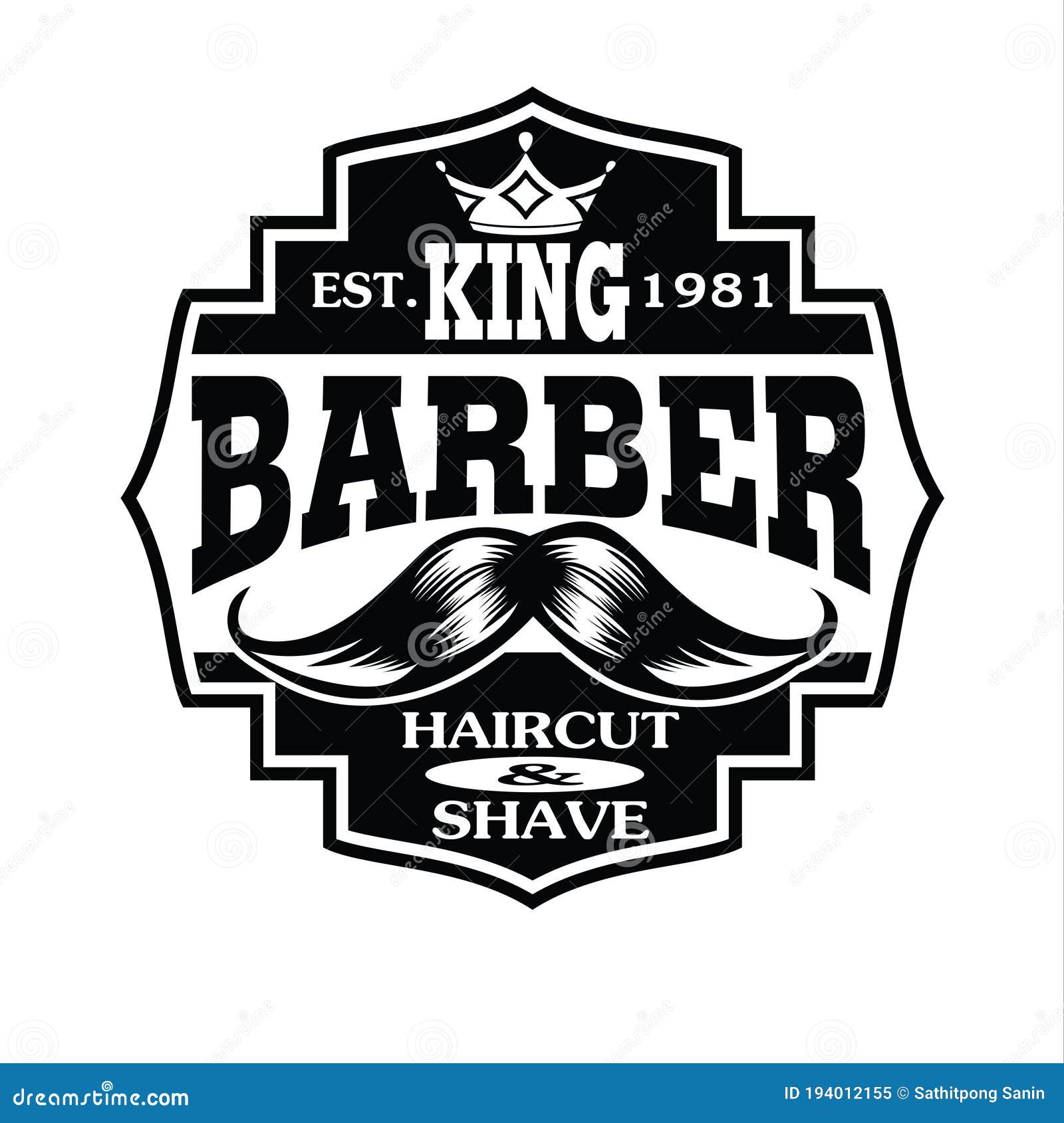 Barber Shop Hair Salon Hair Stylist Vintage Logo Luxury Pomade Retro Royal  Vector Stock Vector - Illustration of hipster, collection: 194012155