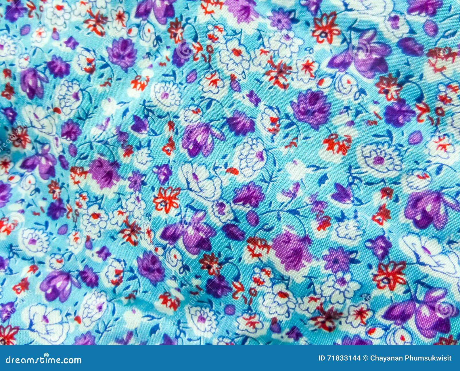 Art on Baby Cloth and Ware Flower Flora Blue Stock Photo - Image of ...