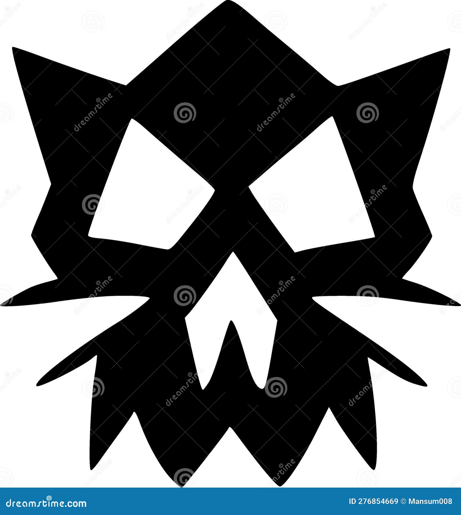 Evil Icon In Trendy Design Style. Evil Icon Isolated On White