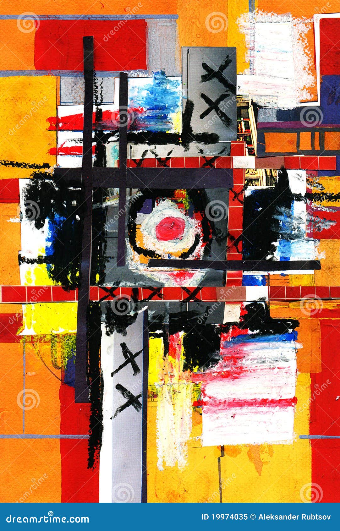 Art and Collage Paint and Abstract and Color Stock Illustration