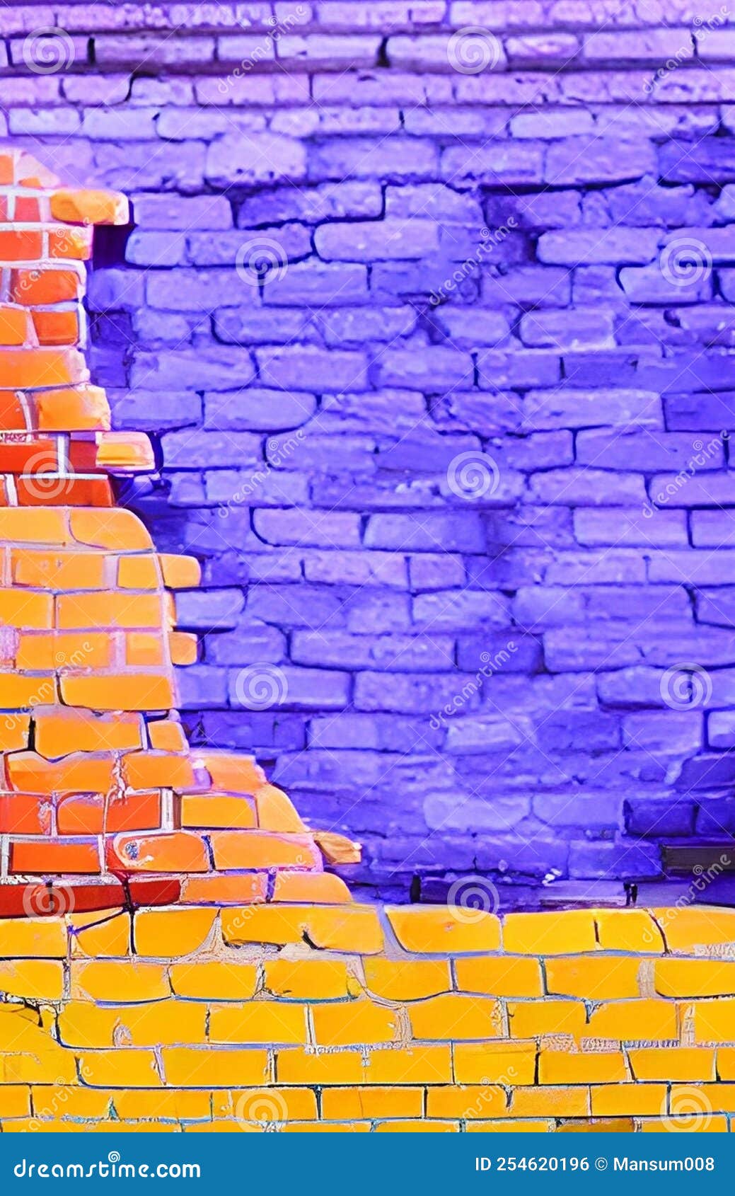 Color of Brick Wall Background Stock Illustration Illustration of material, construction