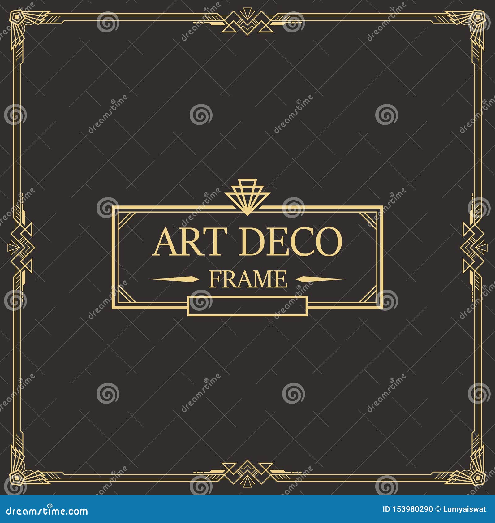 pic Art Deco Background Border dreamstime com
