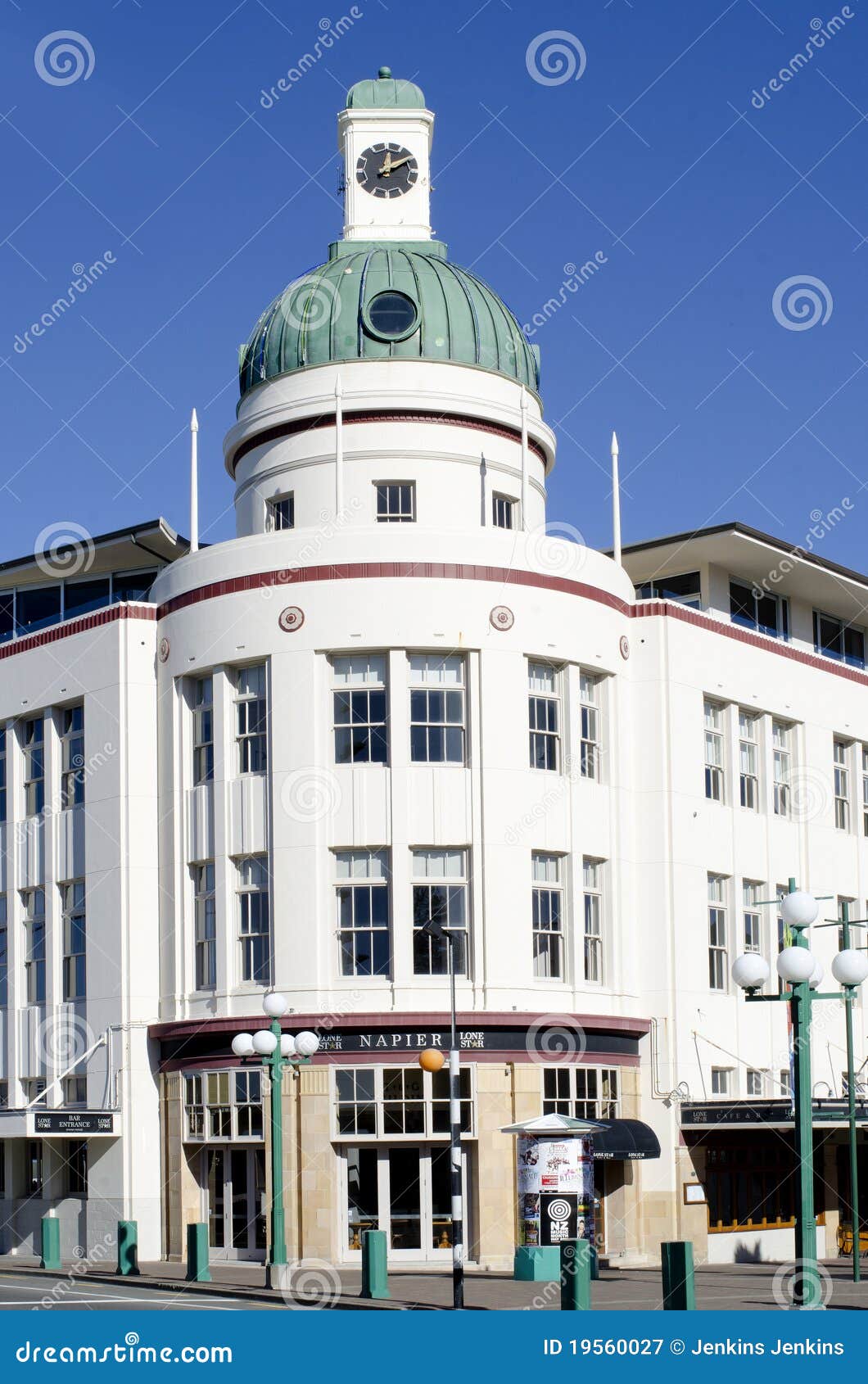 Art Deco Building in Napier City Editorial Photography Image of