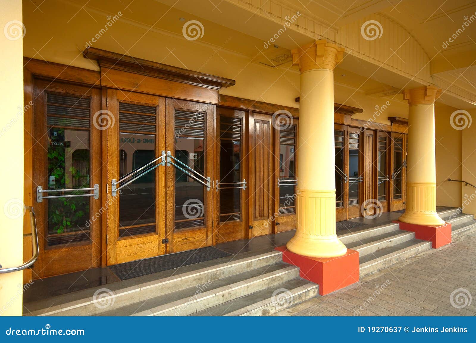 Art Deco Entrance on a Building in Napier, NZ Editorial Photography