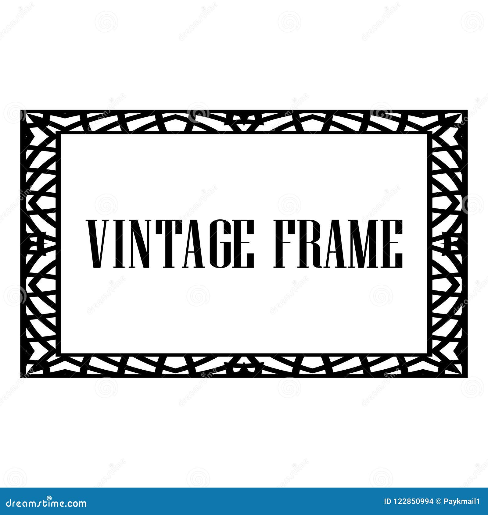 Art Deco Frame stock vector. Illustration of baroque 122850994