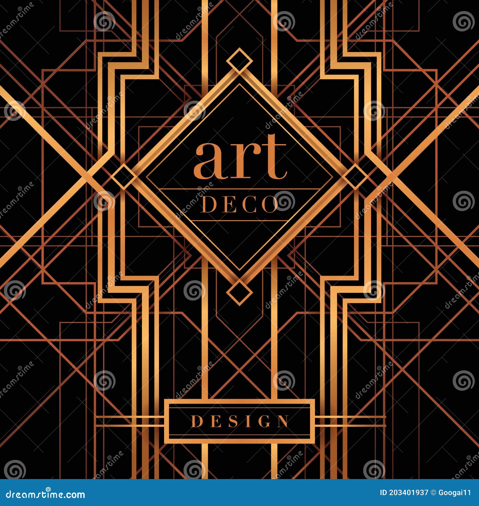 The Great Gatsby Style Vector, Art Deco, Abstract Geometric Background  Stock Vector - Illustration Of Background, Invitation: 203401937