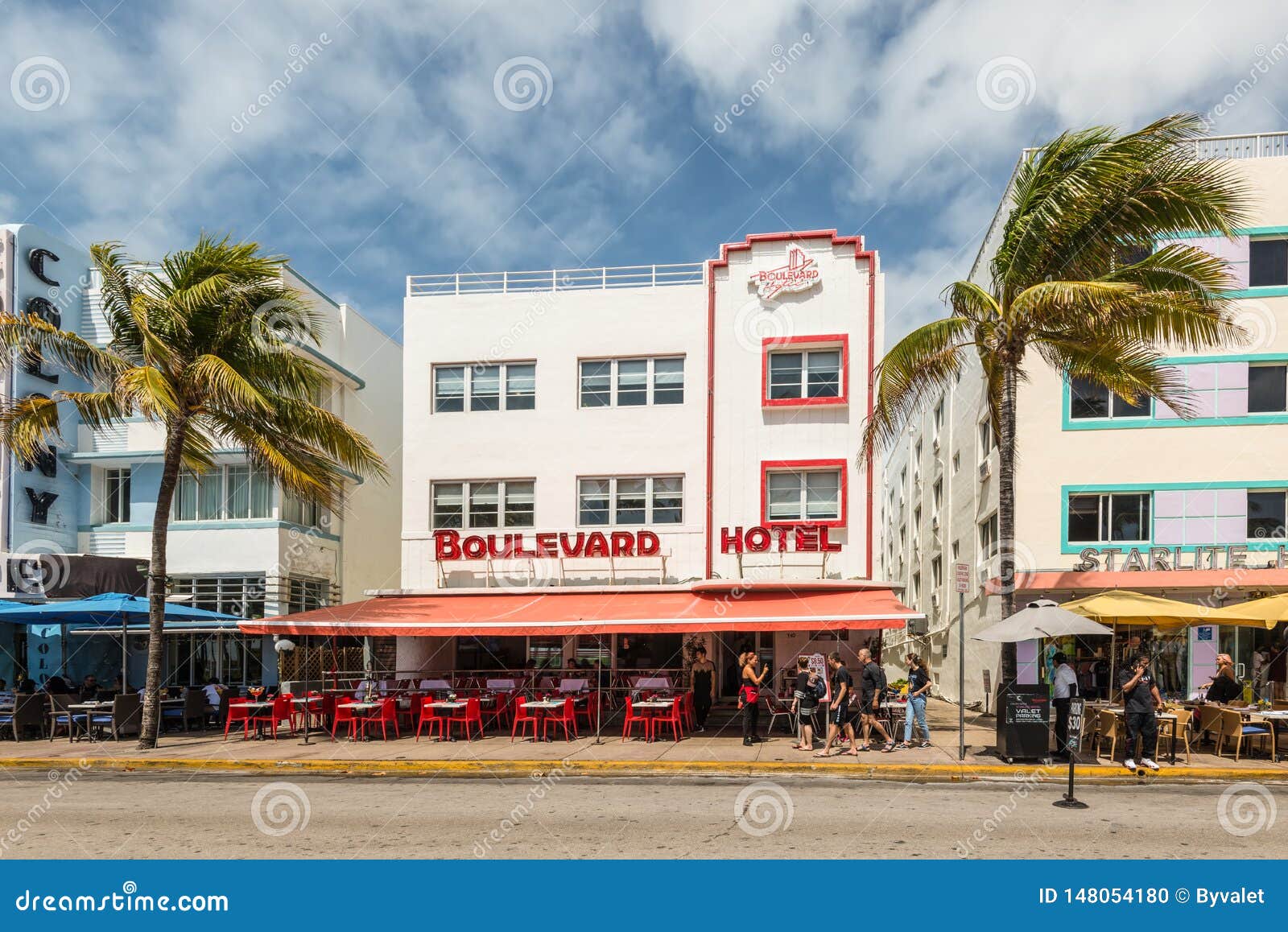 Art Deco Historic District In Miami Beach South Beach