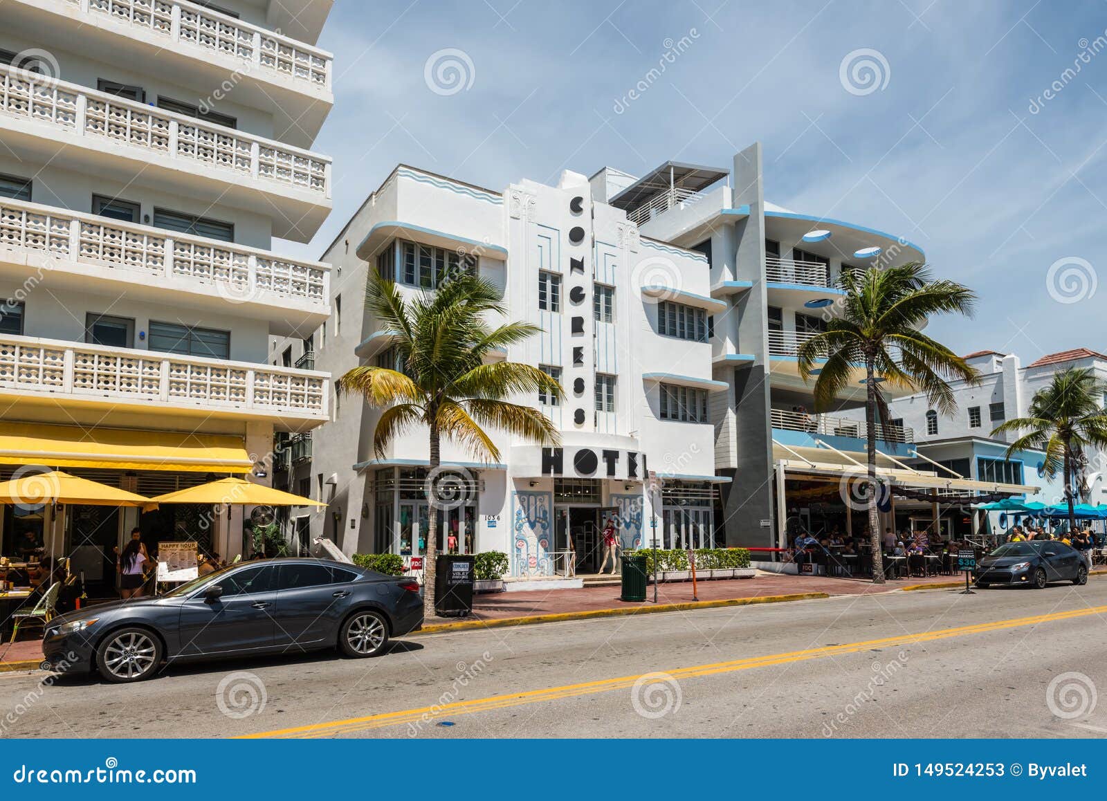Art Deco Historic District In Miami Beach South Beach