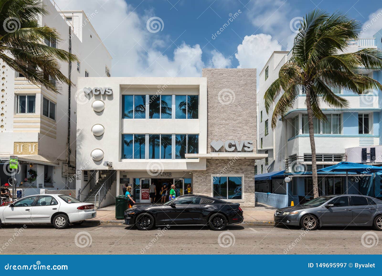 Art Deco Historic District In Miami Beach South Beach Florida