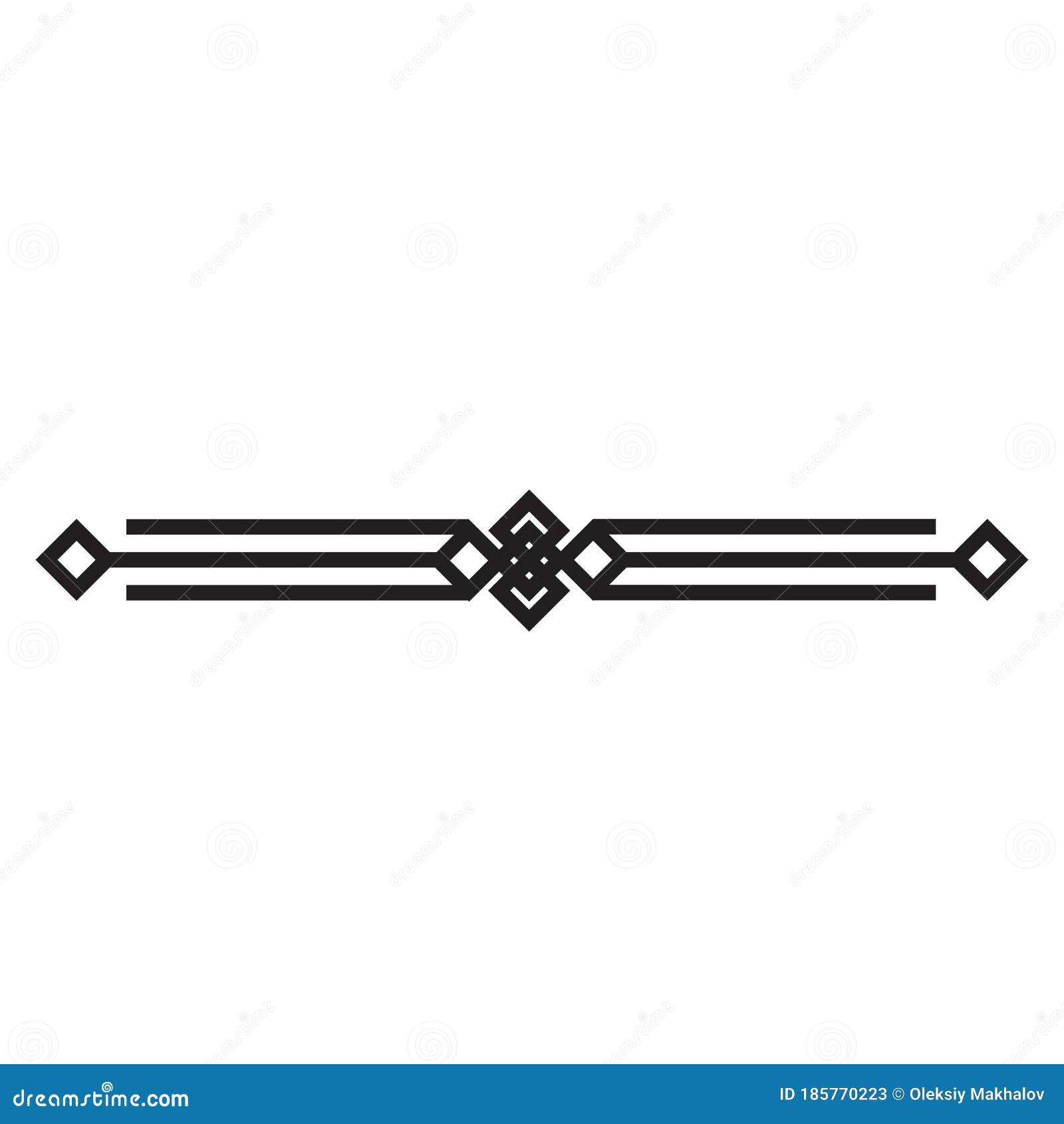 Art Deco Line Border. Modern Arabic Black Frames, Decorative Lines