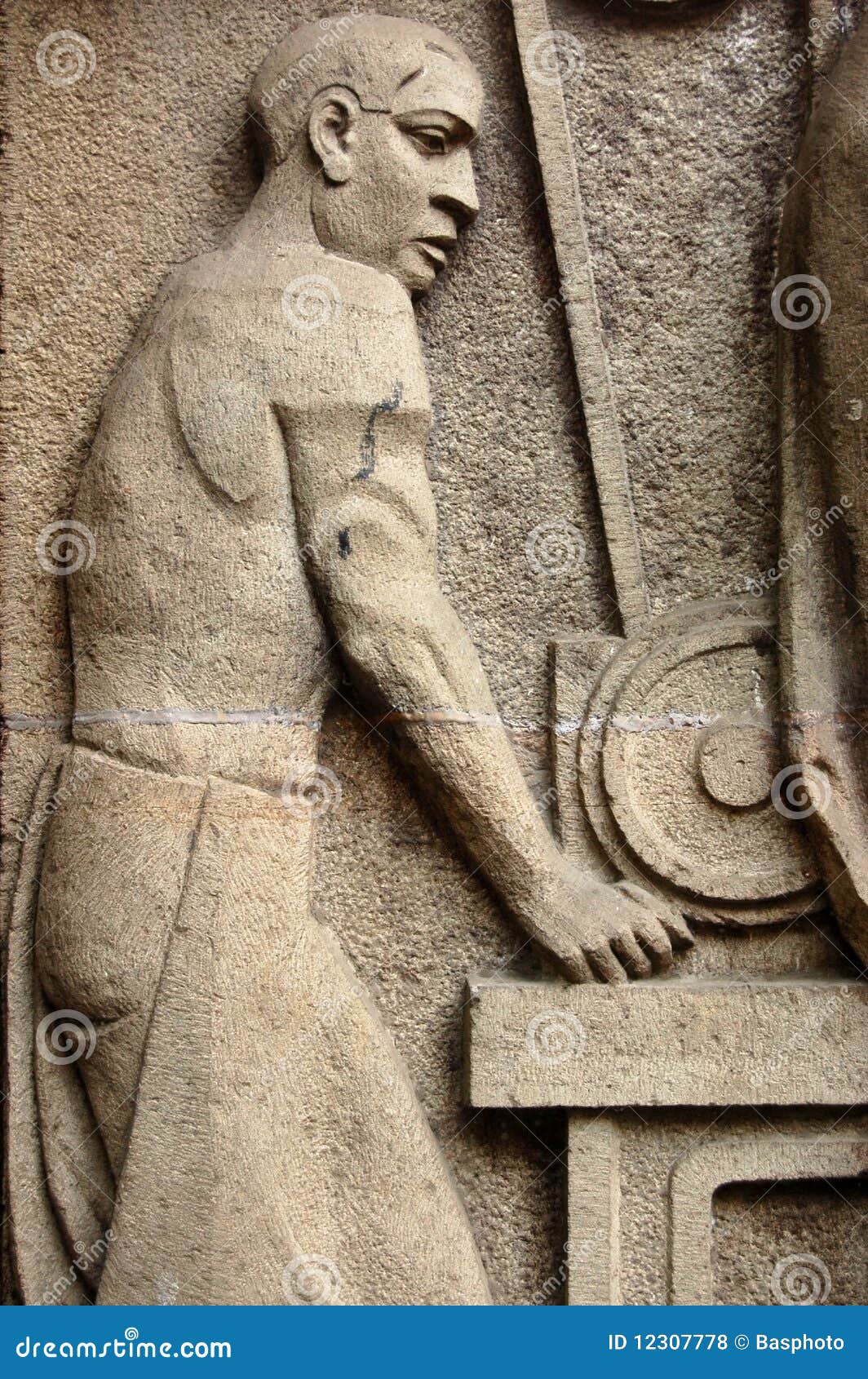 Art Deco metal worker stock photo. Image of typically 12307778