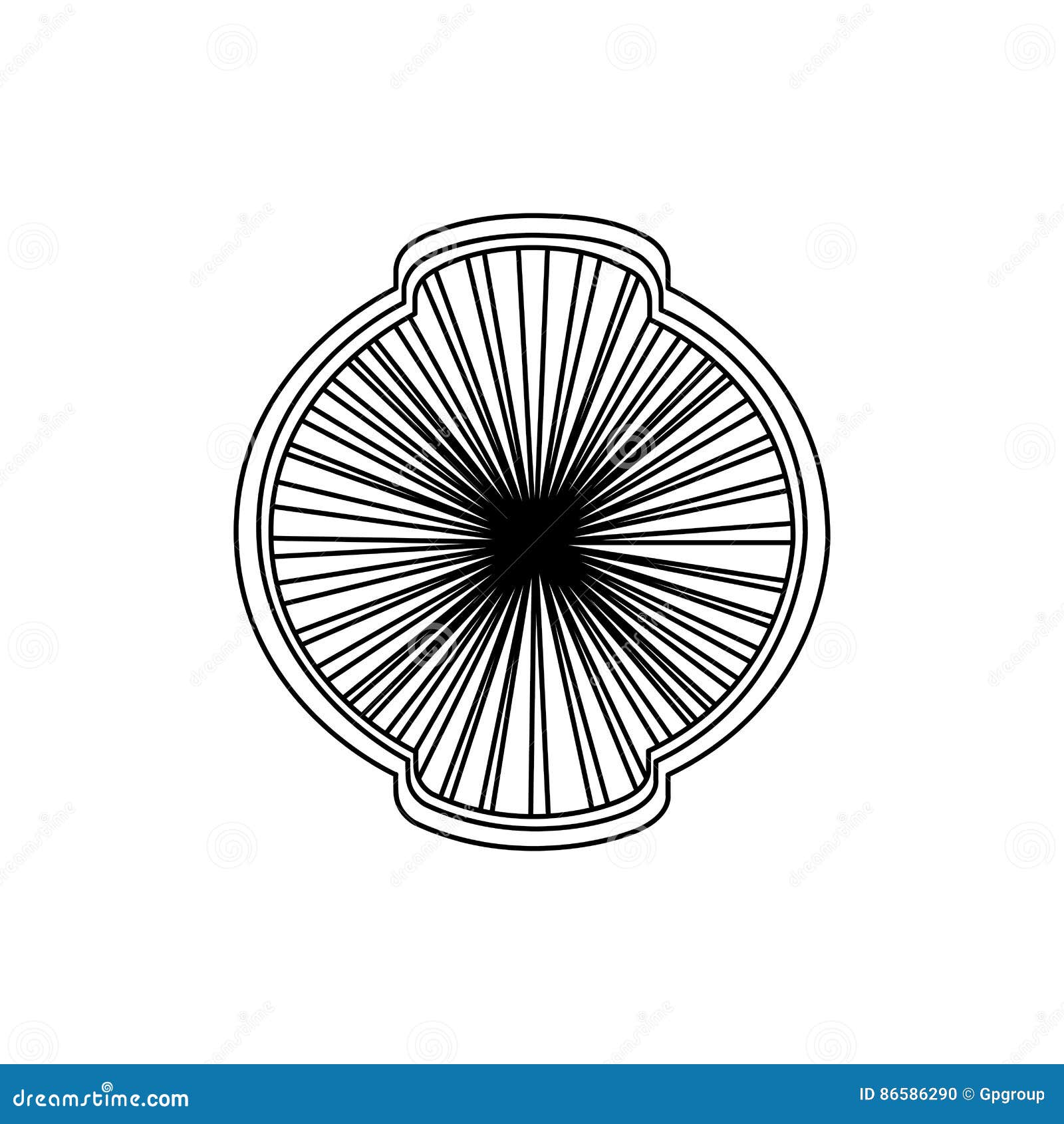 Art deco pattern icon stock illustration. Illustration of digitally