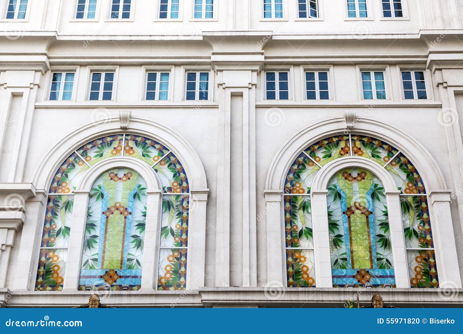 Art deco windows editorial image. Image of nouveaux, building 55971820