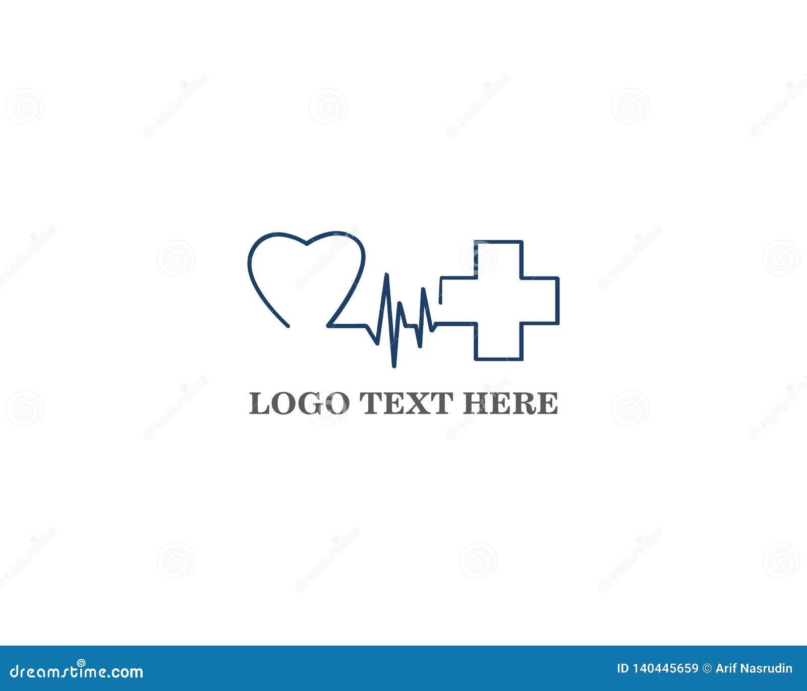 Art Design Heartbeat Logo Template Vector Stock Illustration