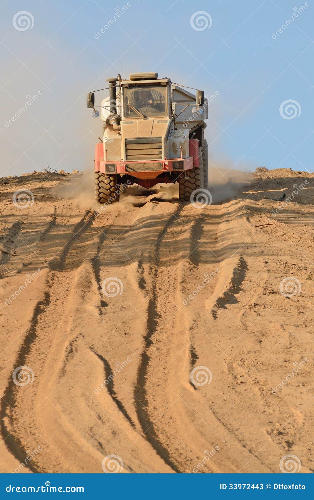 Art Dump stock image Image of tractor earth mover 