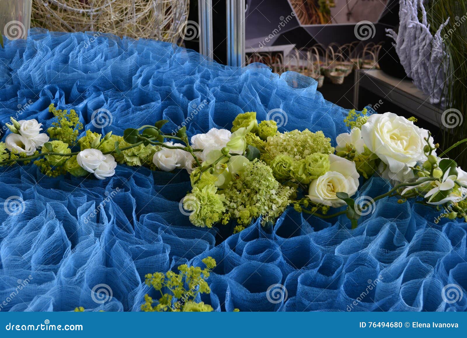 The Art of Flower Arranging Stock Photo Image of uniqueness, weaving