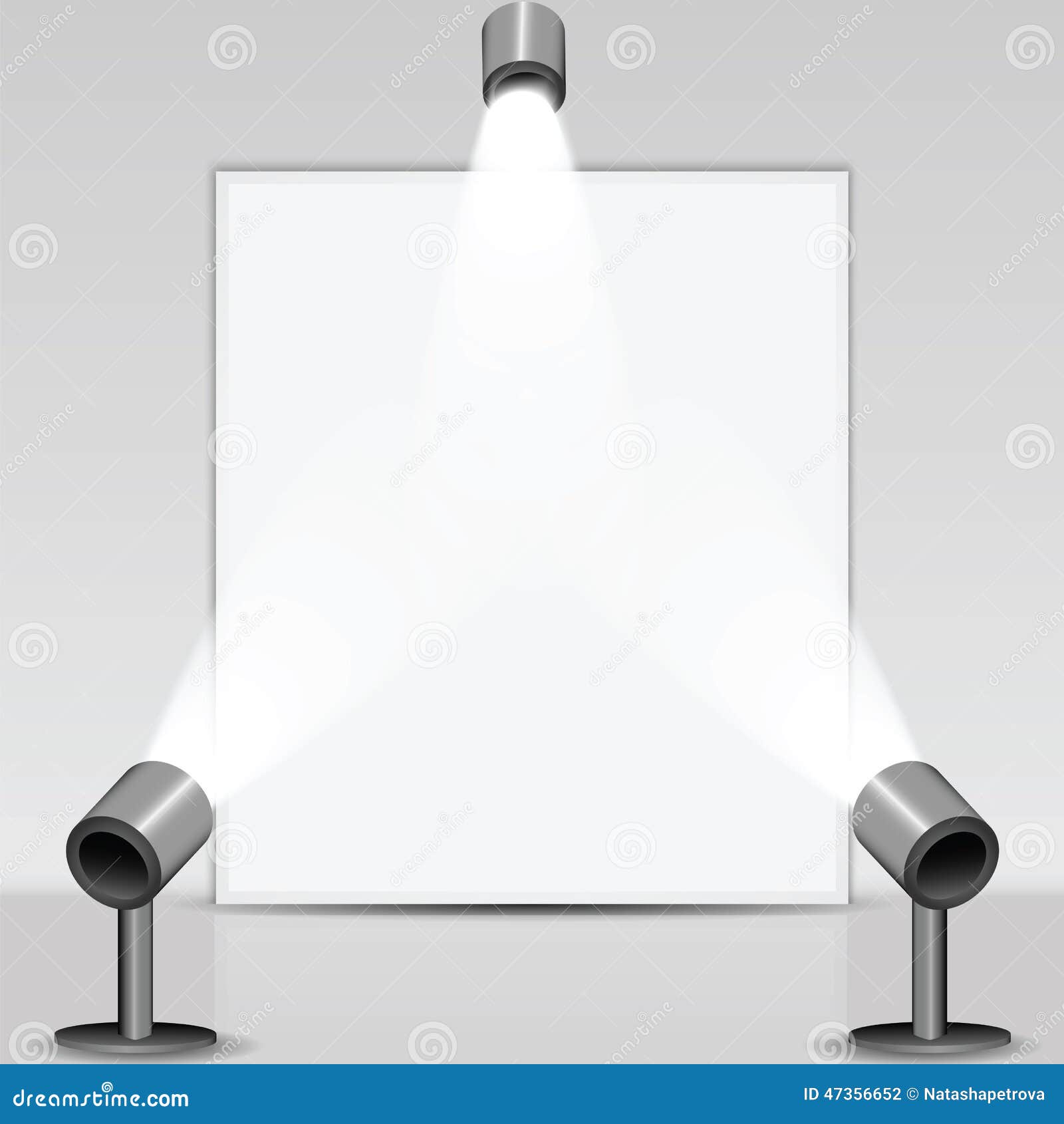 Art gallery and spotlights stock vector. Illustration of museum 47356652