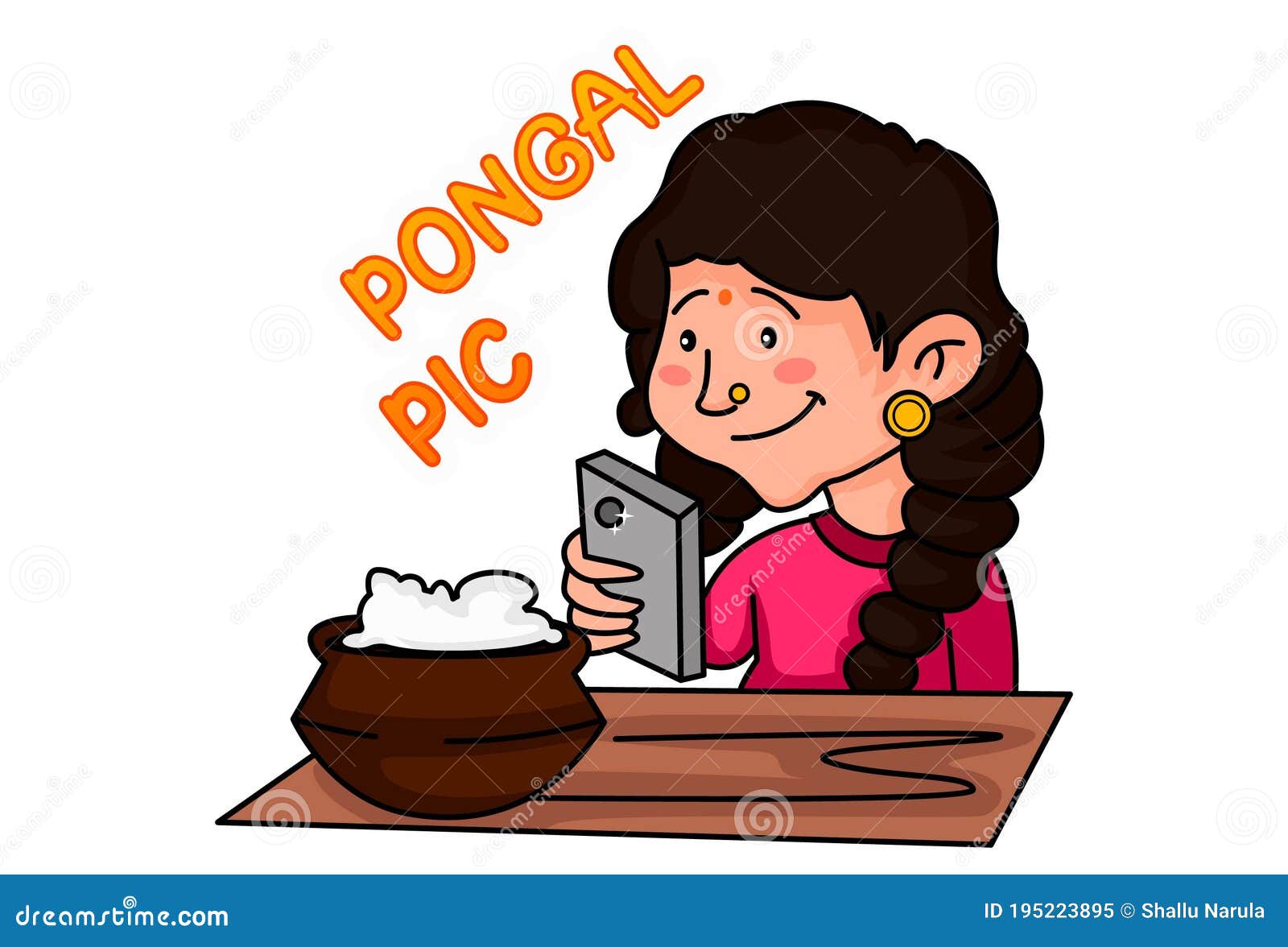 Vector Cartoon Illustration of Pongal Festival Sticker Stock Vector - Illustration of character, festival: 195223895 Vector Cartoon Illustration of Pongal Festival Sticker Stock Vector - Illustration of character, festival: 195223895