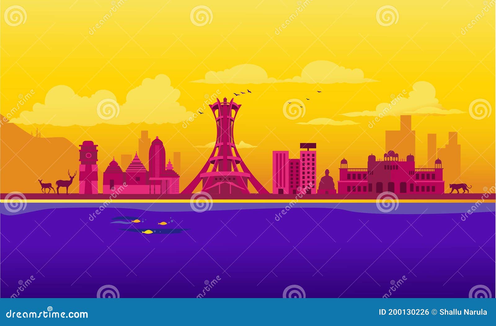 Cartoon Illustration of the Chhattisgarh Skyline. Stock Vector - Illustration of metropolis, abstract: 200130226 Cartoon Illustration of the Chhattisgarh Skyline. Stock Vector - Illustration of metropolis, abstract: 200130226