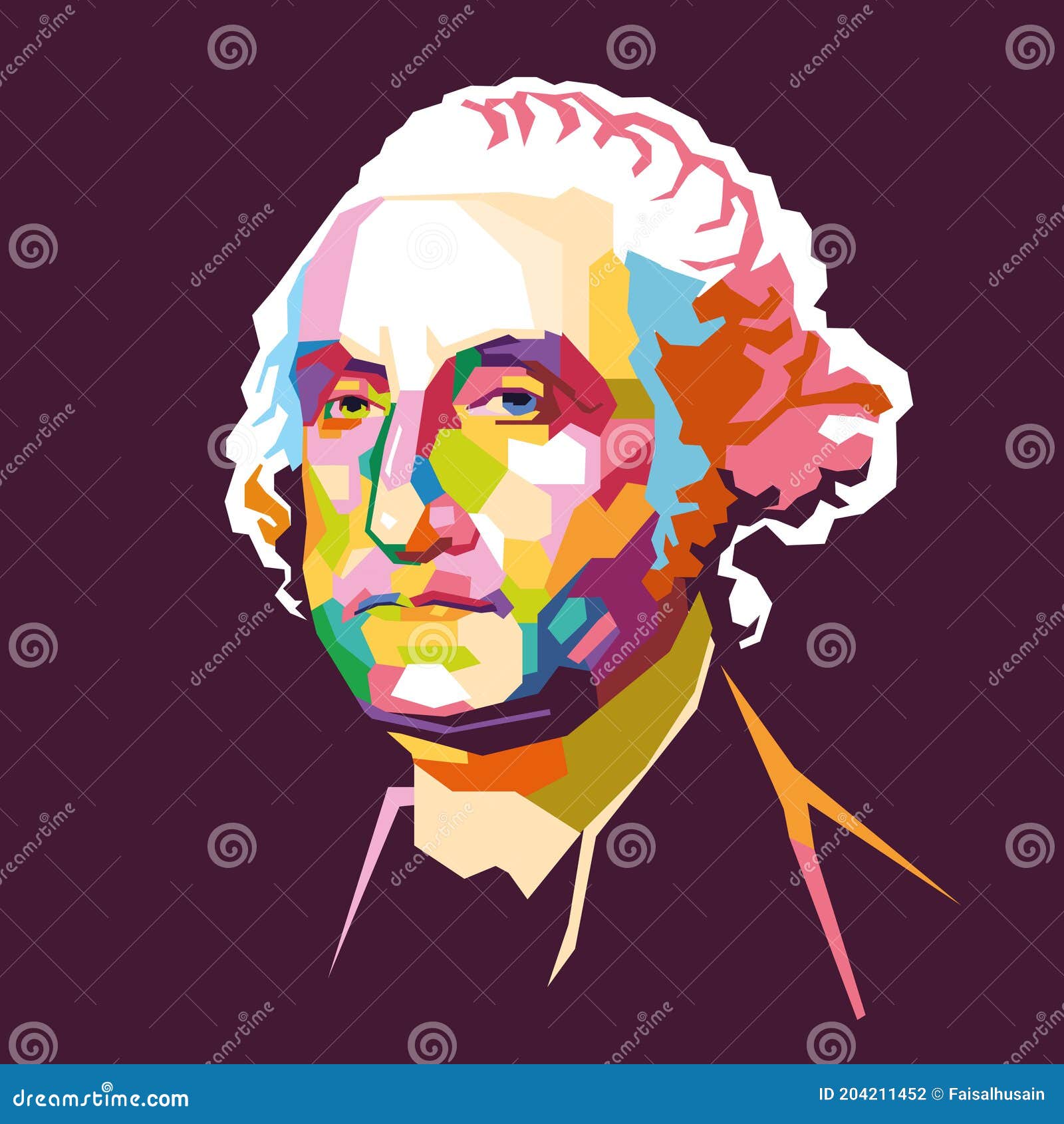 Washington Crossing The Delaware River Vector Illustration 21297484