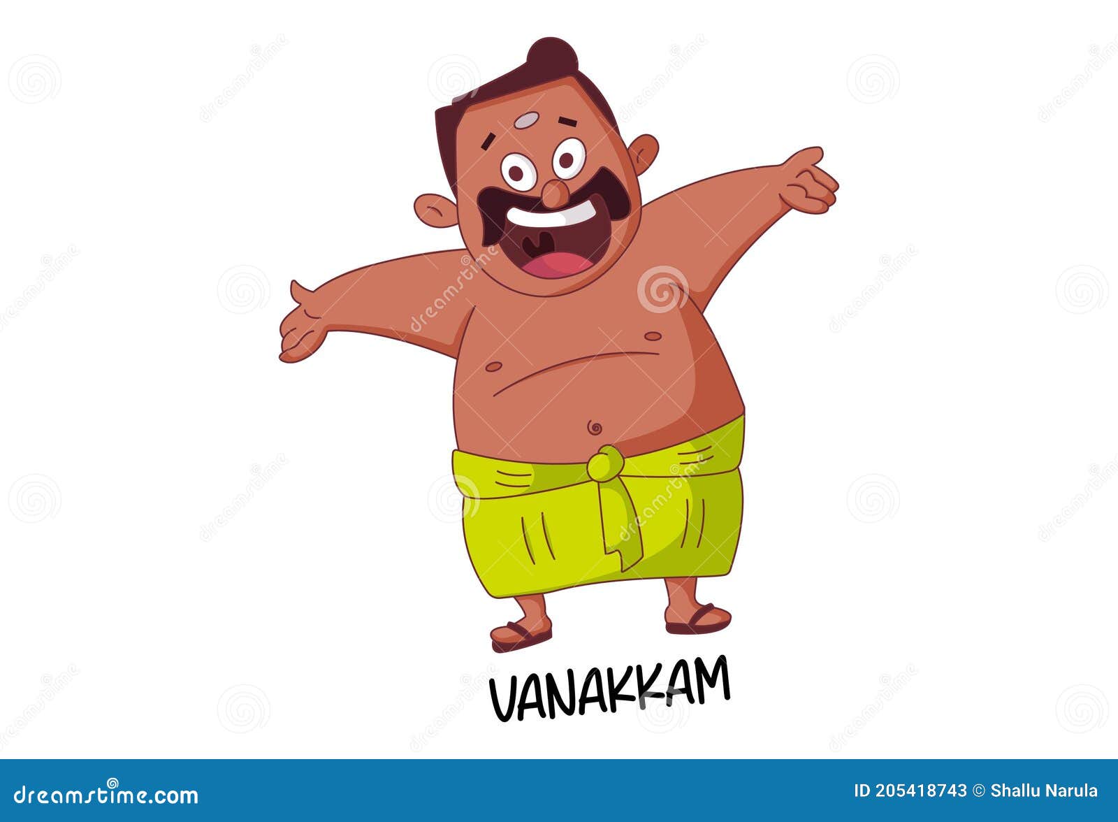 Vector Cartoon Illustration of Tamil Man Stock Vector - Illustration of  honest, india: 205418743
