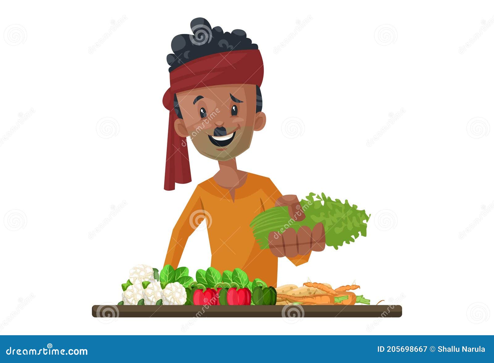  graphic  of vegetable seller