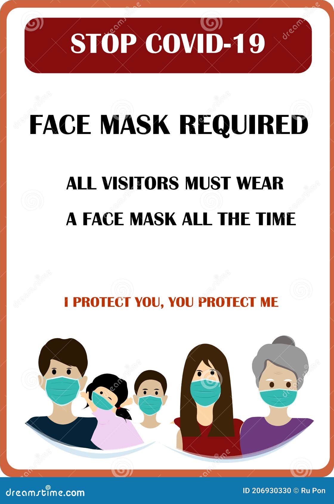 wear mask sign pdf wear mask sign pdf