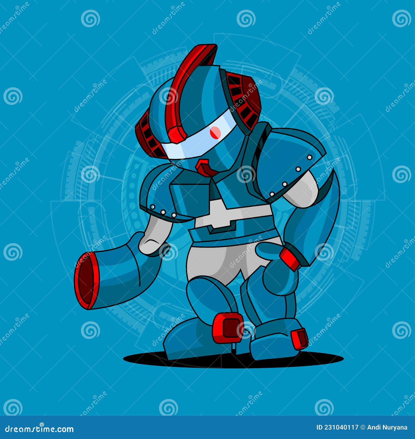 Toy For Children, Electronic Pet Isolated On White Background. Vector