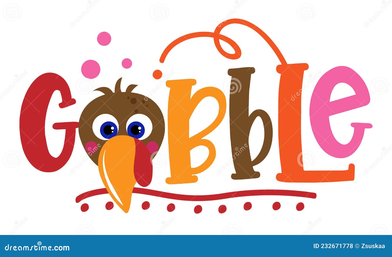 gobble til you wobble - thanksgiving day calligraphic poster. autumn color poster.