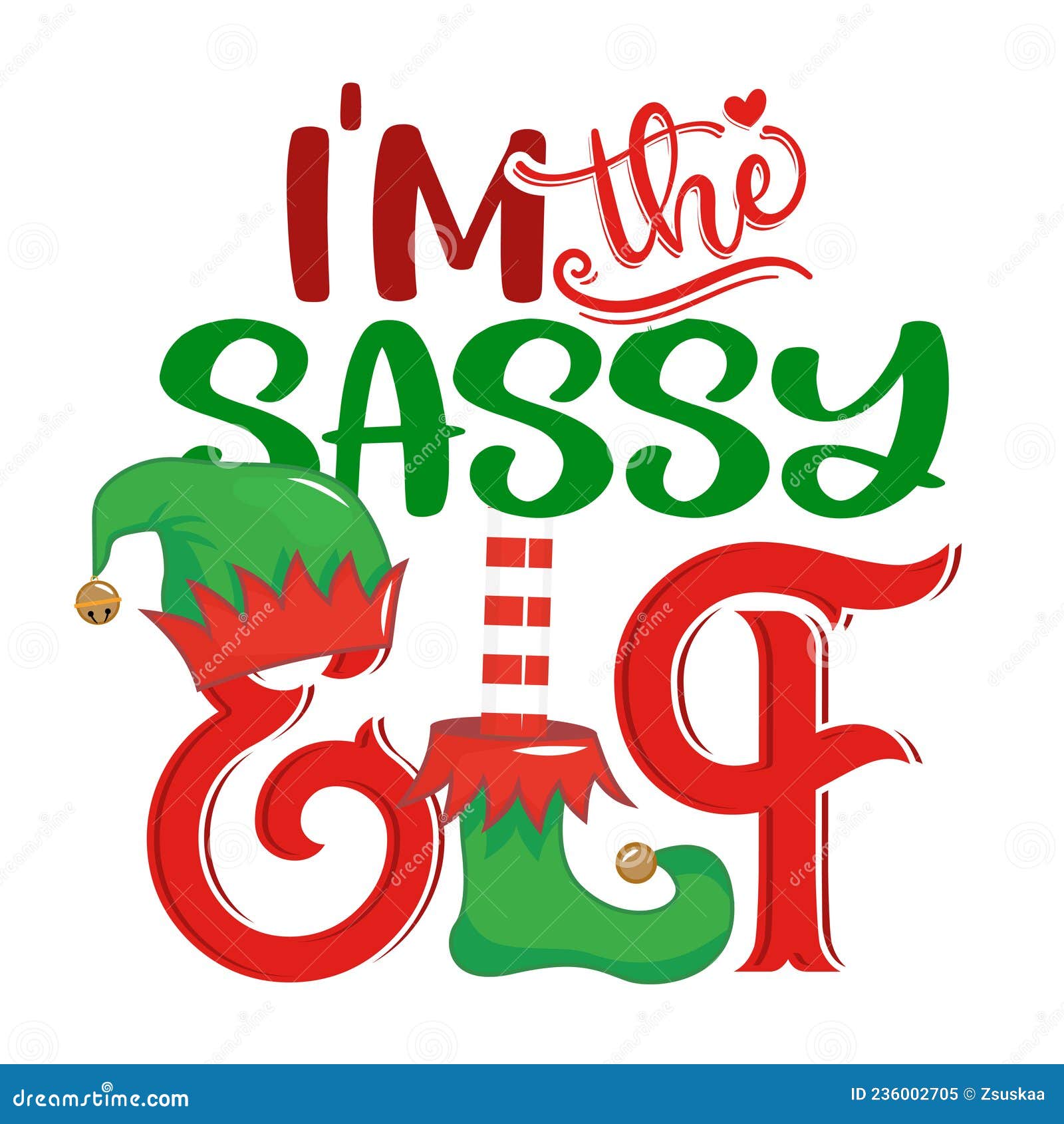 i am the sassy elf - phrase for christmas clothes or ugly sweaters.