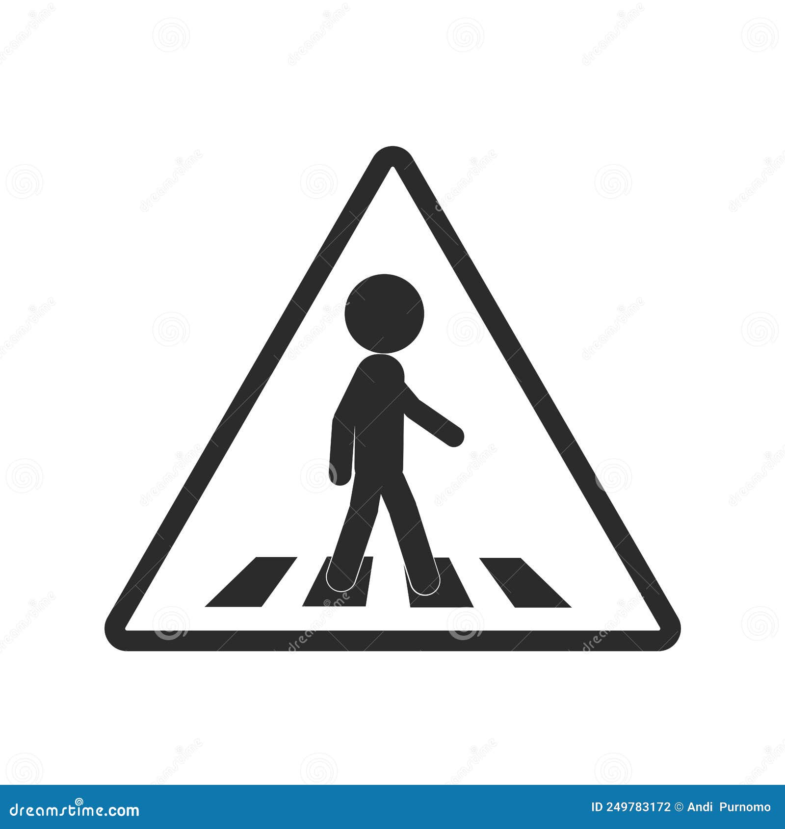 Pedestrian Crossing Sign Clip Art at  - vector clip art