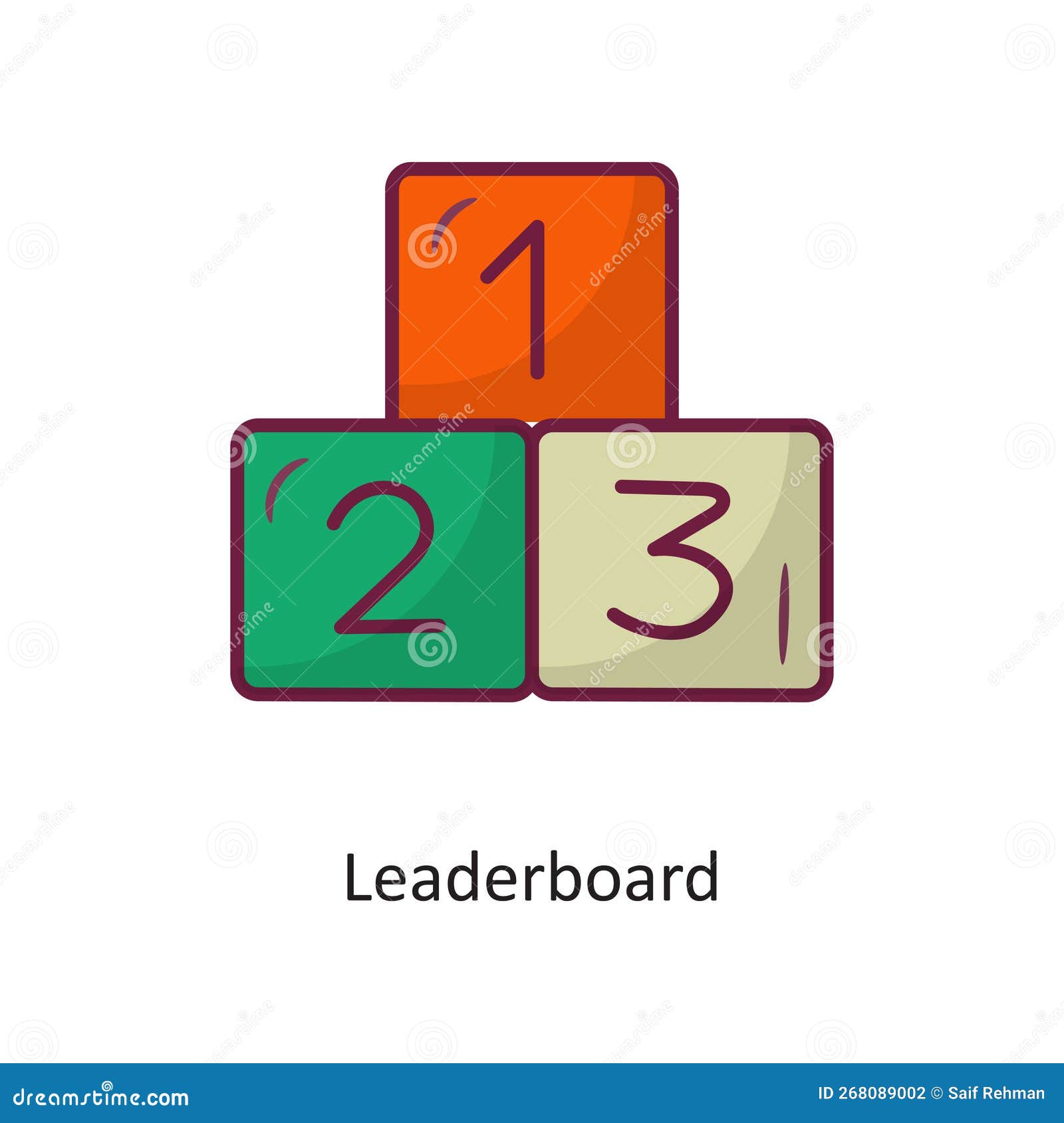 Free Vector  Cartoon leaderboard template for game