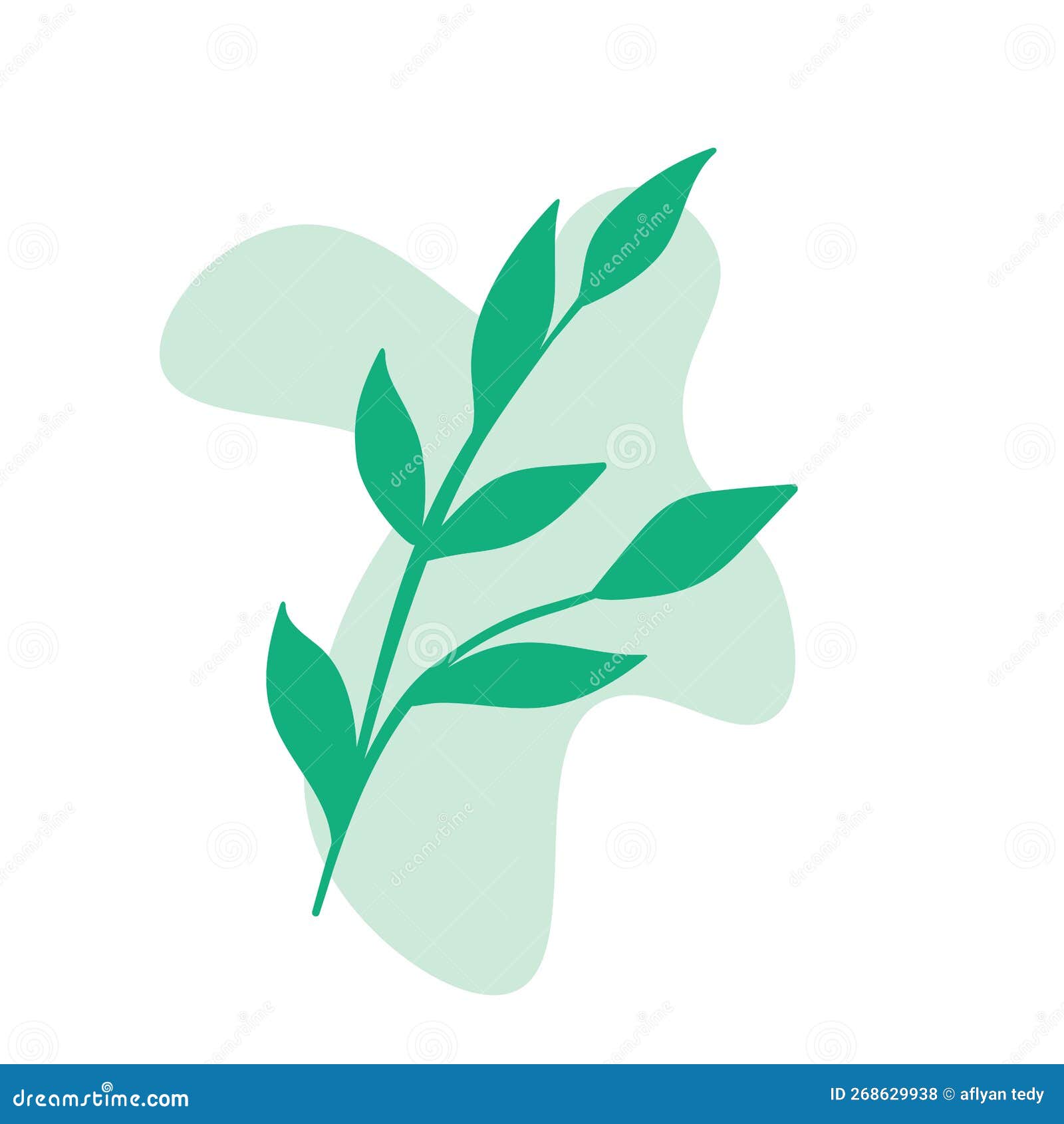 Aesthetic flower leaf stock illustration. Illustration of leaf 268629938