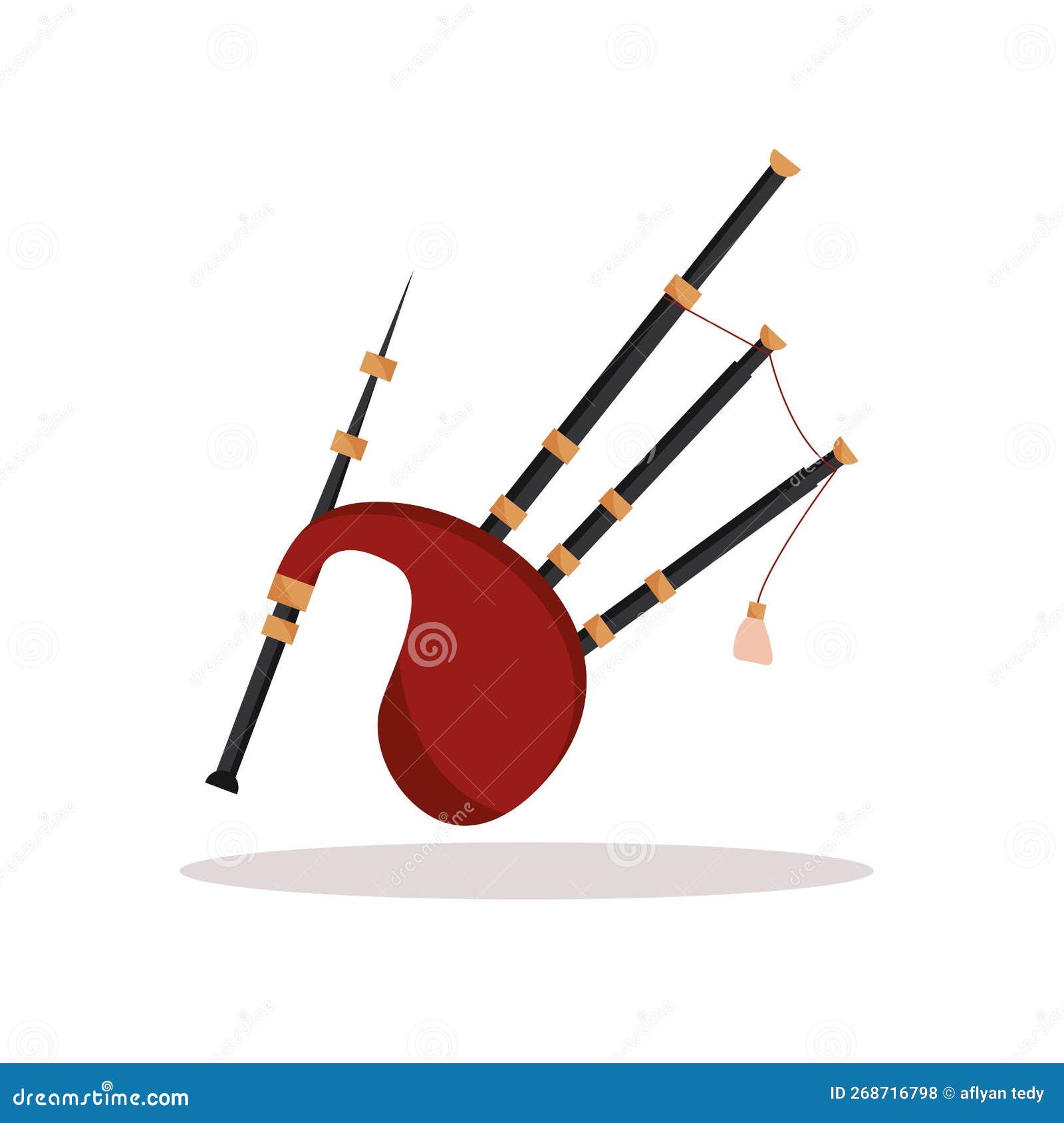 Symbol of bagpipe stock vector. Illustration of orchestra 268716798