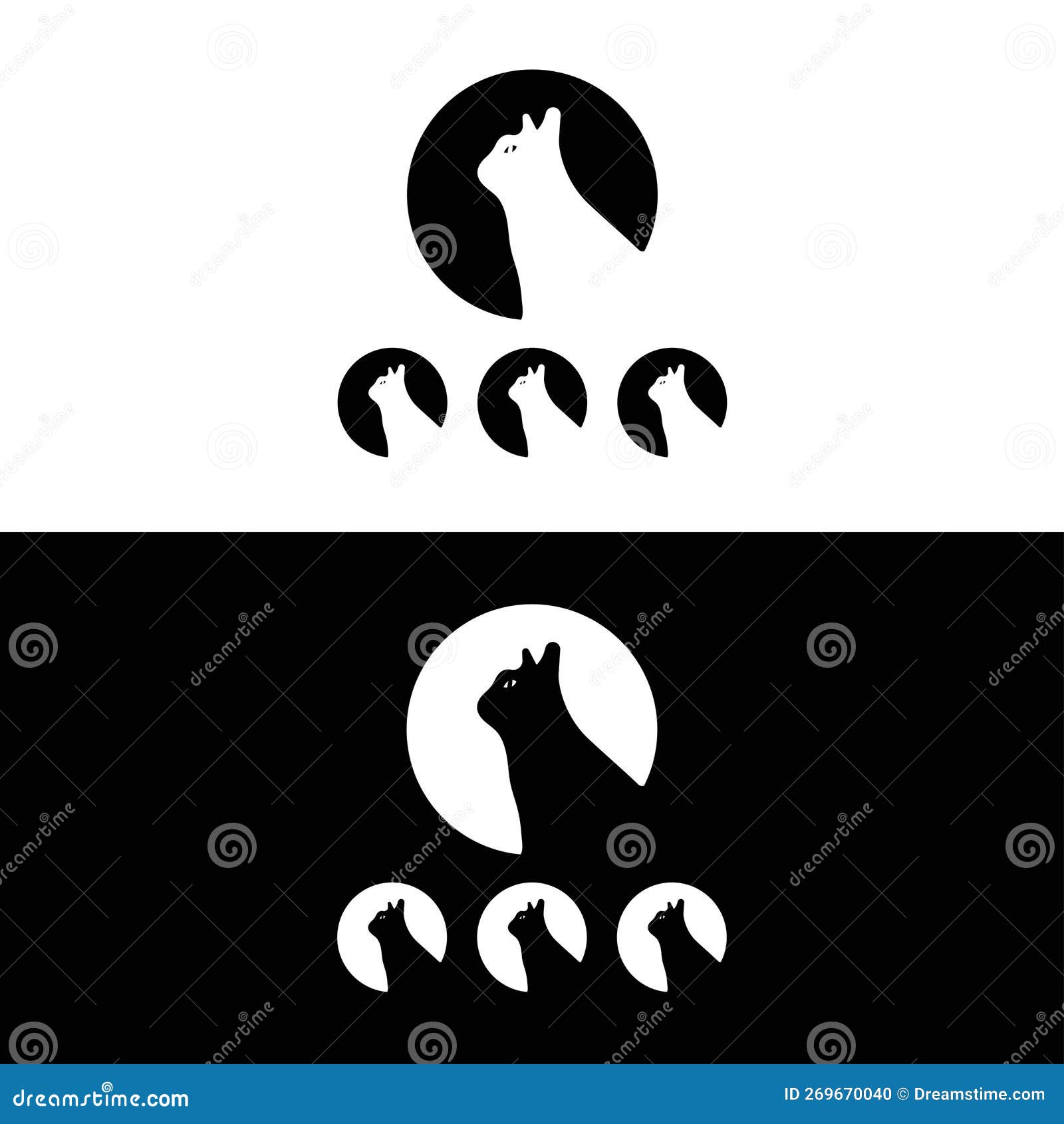 cat animal  logo 