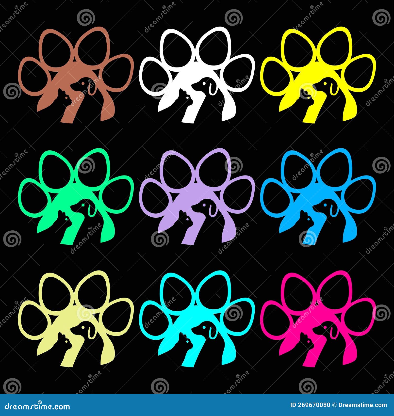 cat animal  logo 