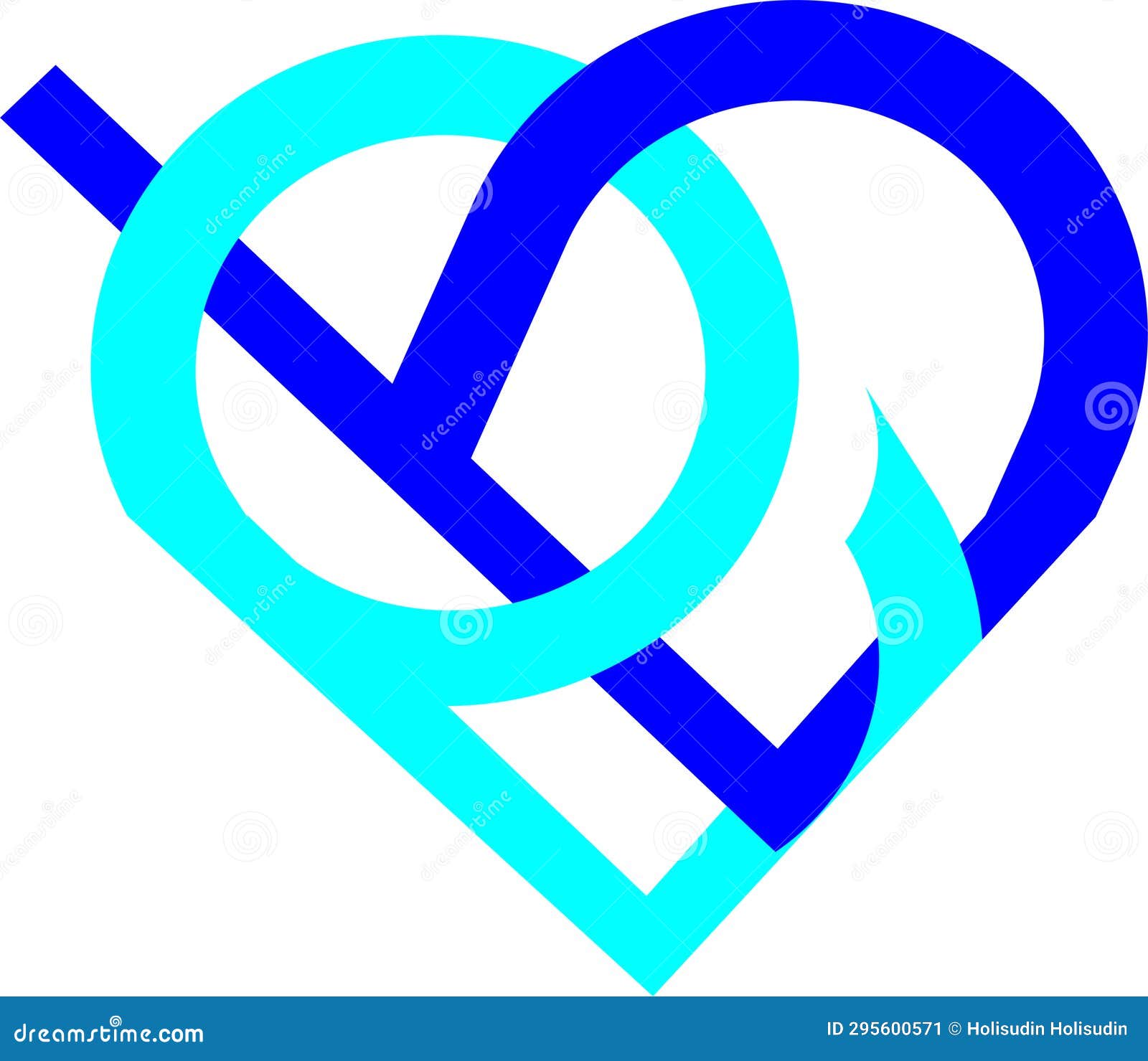 Blue b and q logo design stock illustration. Illustration of circle