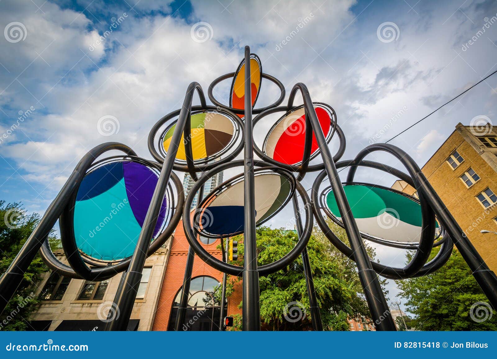 Art Installation in Charlotte, North Carolina. Stock Photo Image of