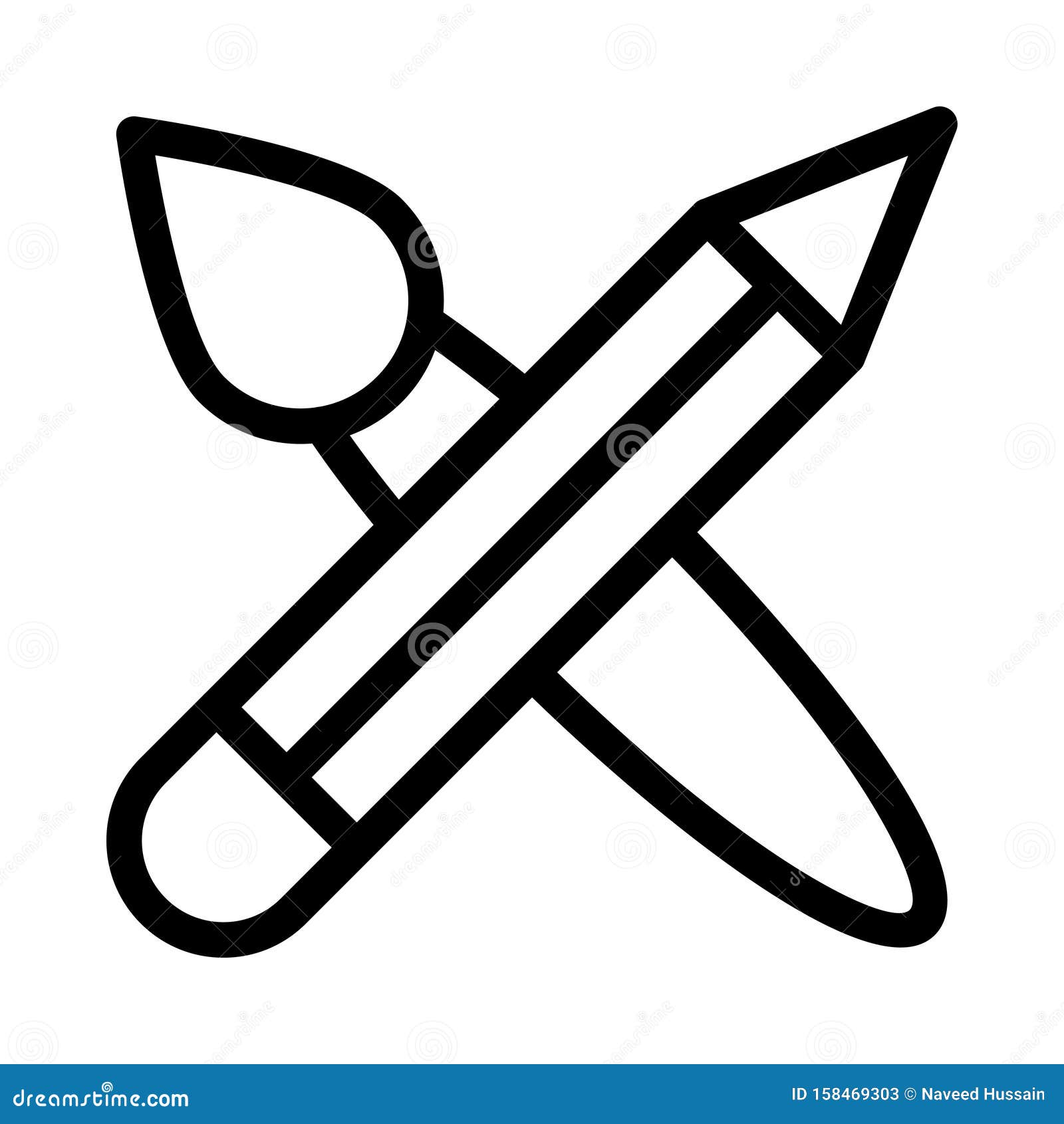 Art thin line vector icon stock vector. Illustration of message 158469303