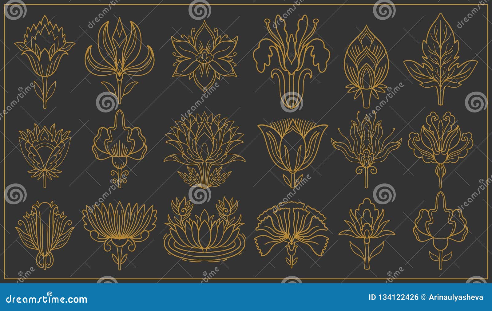 Art nouveau illustration Art nouveau tattoo Art deco flowers