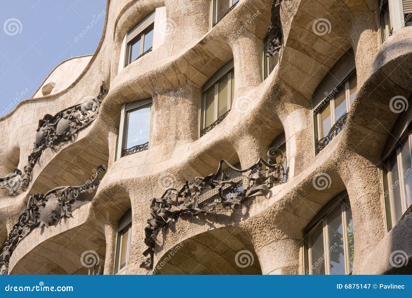 Art nouveau building editorial photography. Image of barcelona - 6875147