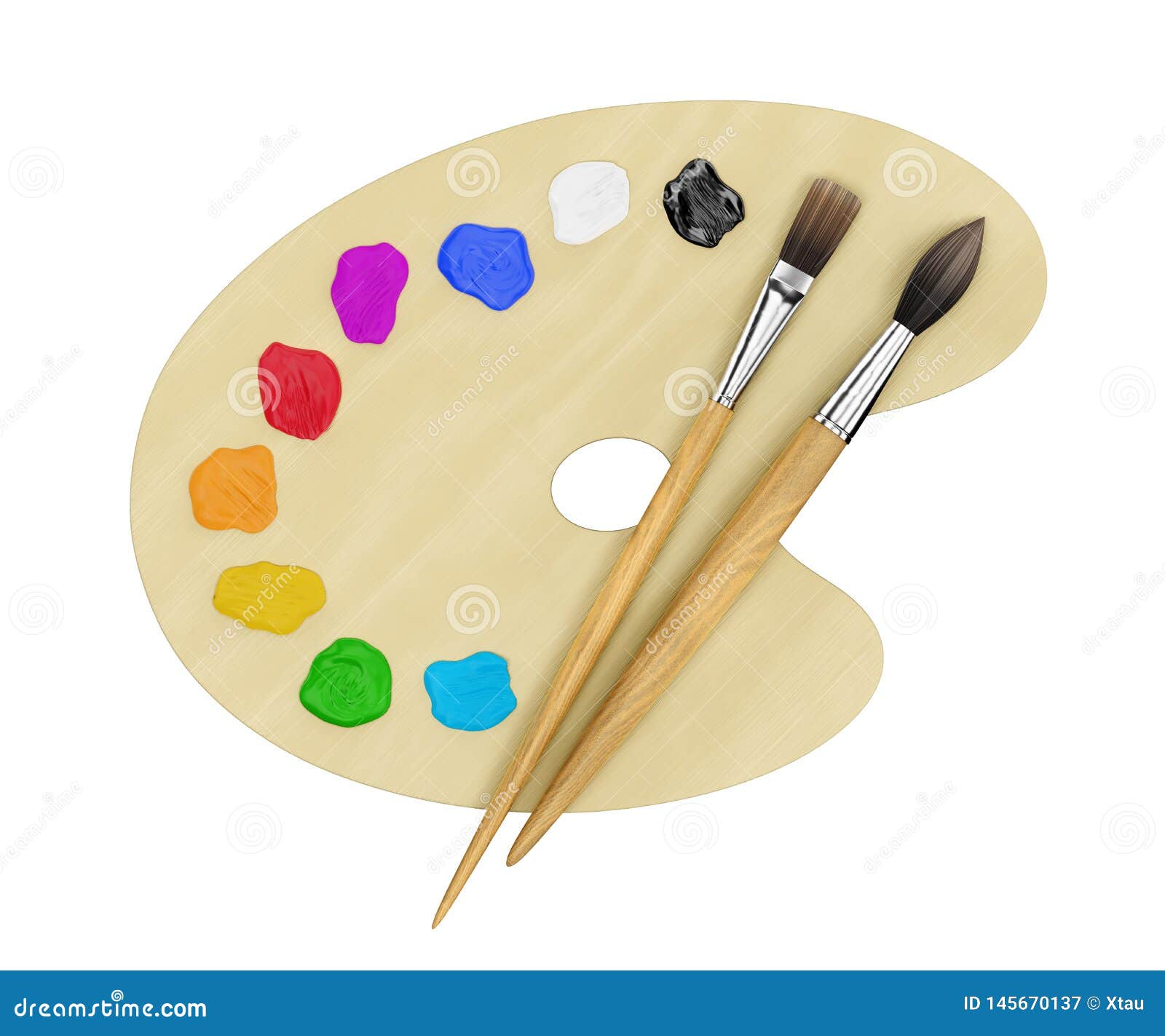 Art Painting Supplies stock image. Illustration of fine - 145670137