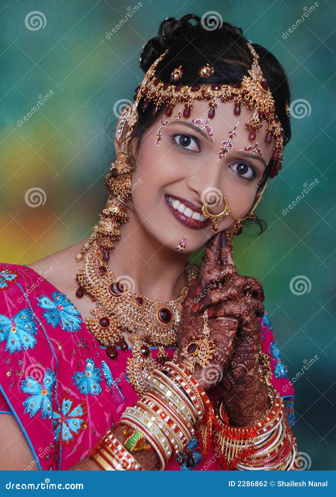 A Girl from India stock photo. Image of ornaments, background - 2895546