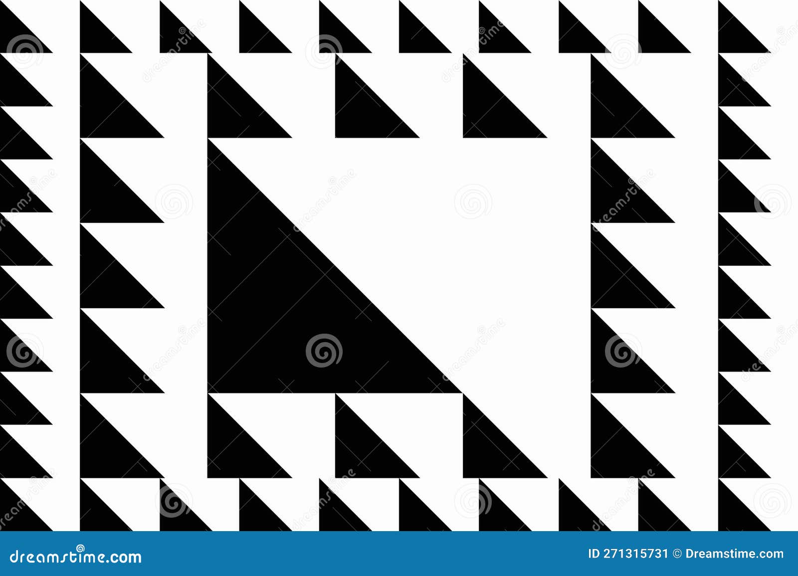 Simple Geometric Pattern with Black and White Shapes Stock Illustration Illustration of