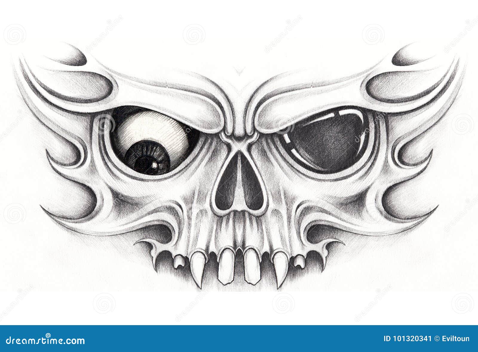 3 realistic skull tattoo design high resolution download – TattooDesignStock